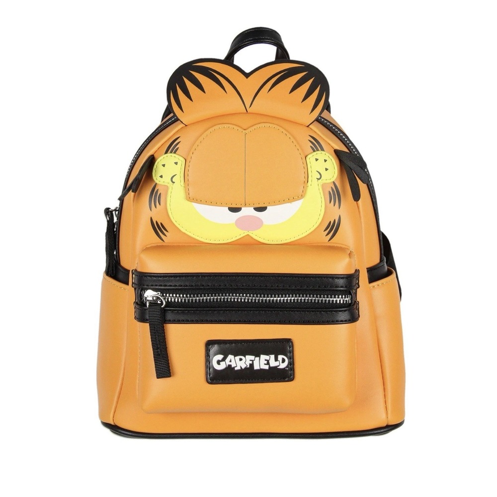 Nickelodeon Classic Comic Character Face Garfield Zippered‎ Mini Backpack Bag